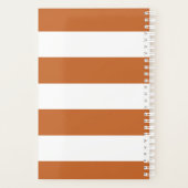 Oranje gestreept planner (Achterkant)