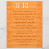 Oranje gestreepte gedraaide flyer (Voorkant)