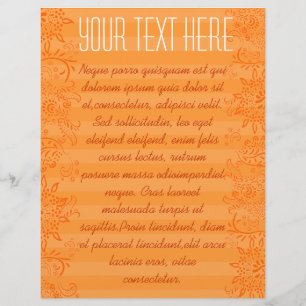 Oranje gestreepte gedraaide flyer