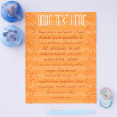 Oranje gestreepte gedraaide flyer (Enkel)