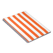 Oranje gestreepte notitieboek (Rechterzijde)