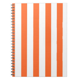 Oranje gestreepte notitieboek