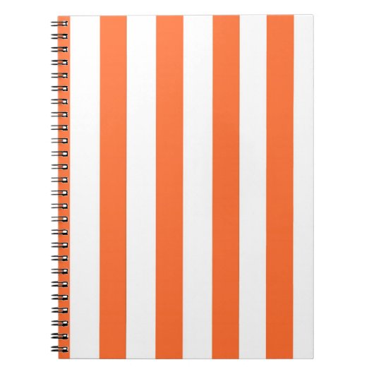 Oranje gestreepte notitieboek (Voorkant)