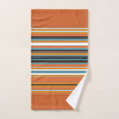 Oranje gestreepte patroon bad handdoek (Handdoek)