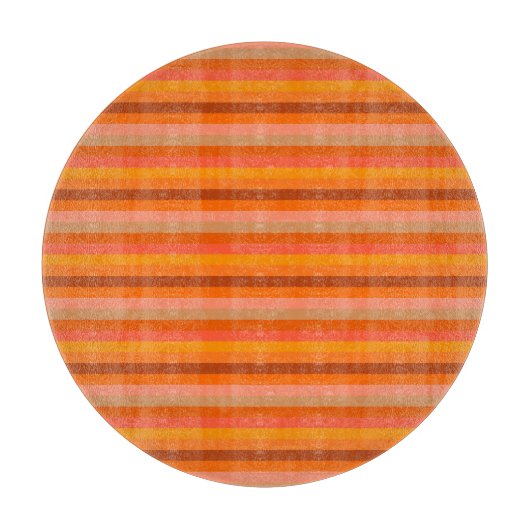 Oranje gestreepte patroon snijplank (Voorkant)