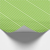 Oranje gestripte omslagpapier cadeaupapier (Hoek)