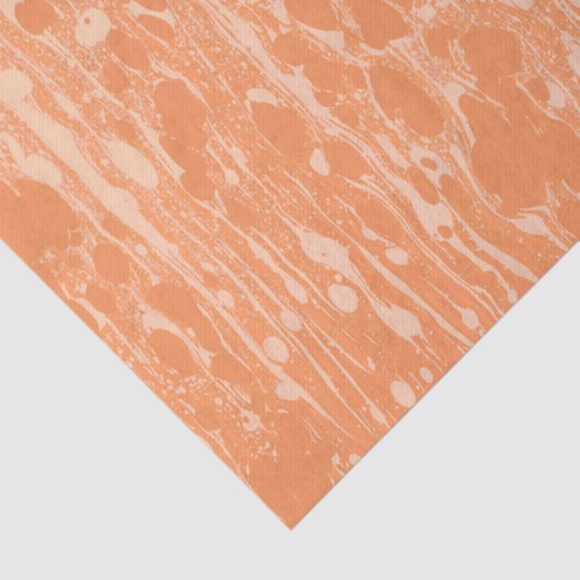 Oranje getextureerd afdrukpapier tissuepapier (Detail)