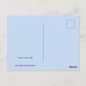 Oranje gevel van Bright streetscape Briefkaart (Achterkant)