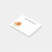 Oranje gevlekte hagedis cartoon afbeelding post-it® notes (Schuin)