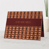 Oranje gevlochten kaart (Achterkant)