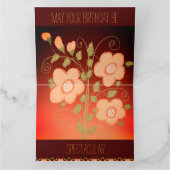 Oranje gevlochten kaart (Binnen)