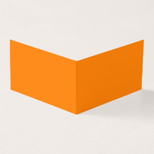 Oranje gevouwen Visitekaartje