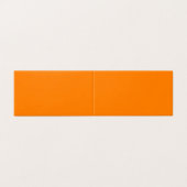 Oranje gevouwen Visitekaartje (Buitenkant ongevouwen)