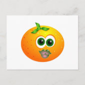 Oranje gezicht briefkaart (Voorkant)
