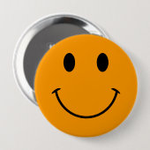 Oranje gezicht Button (Voorkant /achterkant)