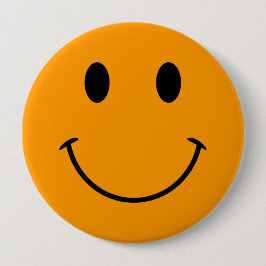 Oranje gezicht Button