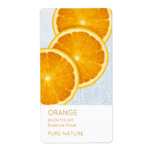Oranje Gezichtsmasker Label