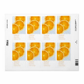 Oranje Gezichtsmasker Label (Full Sheet)