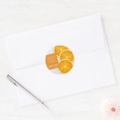 Oranje Gezichtsmasker Label (Envelop)