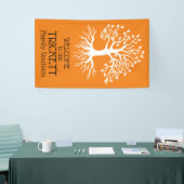 Oranje gezinshereniging - Silhouette Spandoek (Beurs)