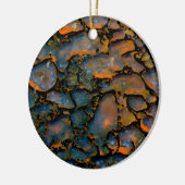 Oranje gezuiverd dinosaurusbot keramisch ornament (Links)