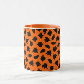 Oranje Ghost Elegant Halloween Mok (Midden)