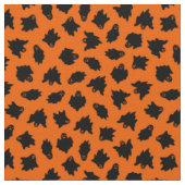 Oranje Ghost Happy Halloween Modern Stof (Close Up)