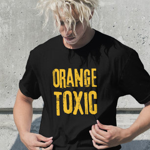Oranje Giftig Anti Trump Politieke Weerstand T-shirt