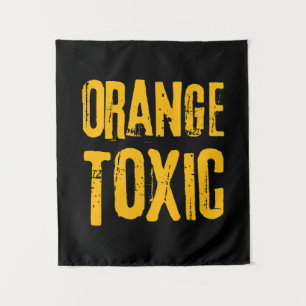 Oranje Giftig Anti Trump Politieke Weerstand Wandkleed