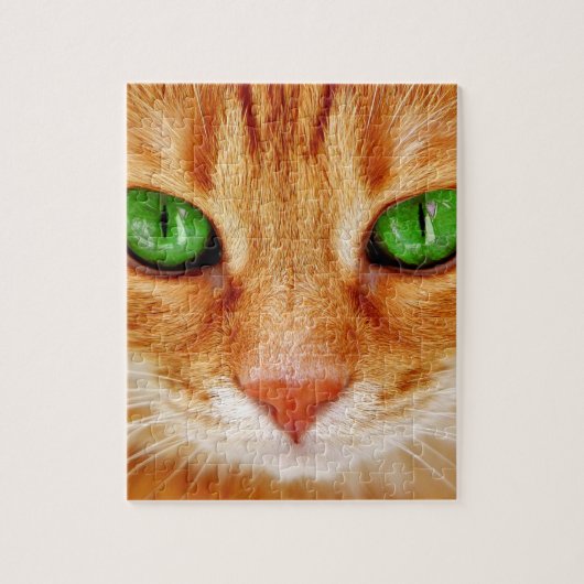 ORANJE GINGER CAT KITTEN PUZZLE LEGPUZZEL (Verticaal)