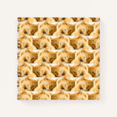 Oranje Ginger Cat Pattern Notitieboek (Voorkant)