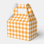 Oranje Gingham Bedankdoosjes (Achterkant)