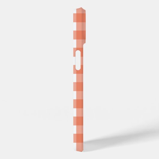 Oranje gingham Case-Mate iPhone case (Achterkant / Rechts)