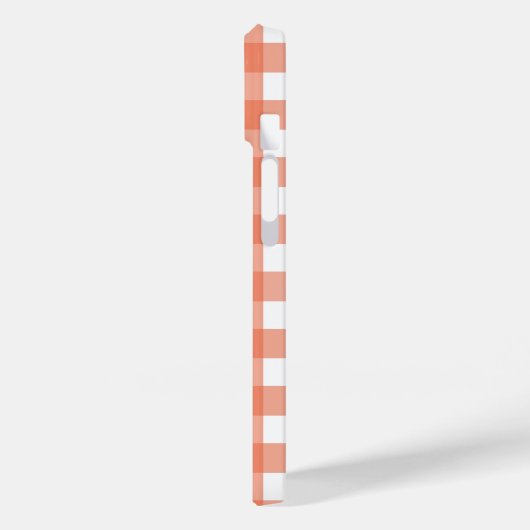 Oranje gingham Case-Mate iPhone case (Achterkant / Links)