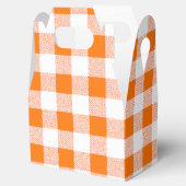 oranje gingham check bedankdoosjes (Geopend)