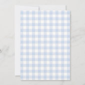 Oranje Gingham Citrus Baby Shower Kaart (Achterkant)