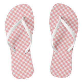 Oranje Gingham Design Teenslippers