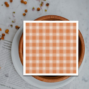 Oranje Gingham Herfst Autumn Servet