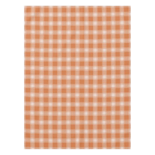 Oranje Gingham Herfst Autumn Tafelkleed (Voorkant)