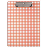 Oranje gingham klembord (Voorkant)