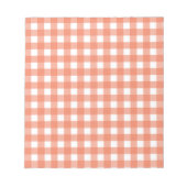 Oranje gingham notitieblok (Voorkant)