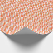 Oranje gingham-pakpapier cadeaupapier (Hoek)