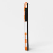 Oranje gingham patroon bruiloft gunsten Case-Mate iPhone case (Achterkant/links)