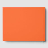 Oranje Gingham Strik Diploopartij Gastenboek (Achterkant)