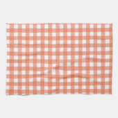 Oranje gingham theedoek (Horizontaal)