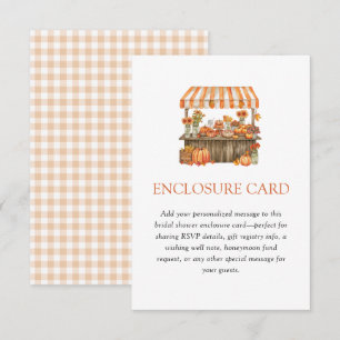 Oranje Gingham Vers Van De Markt Bijgevoegde kaart