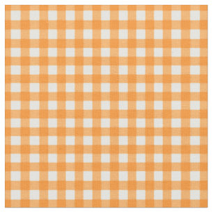 Oranje Gingham voor thuisblikjes Stof