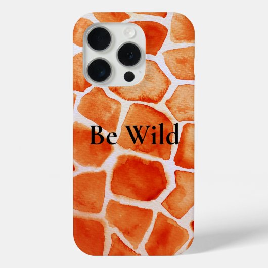Oranje Giraffe Animal Print Case-Mate iPhone Case (Achterkant)