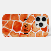 Oranje Giraffe Animal Print Case-Mate iPhone Case (Achterkant (horizontaal))