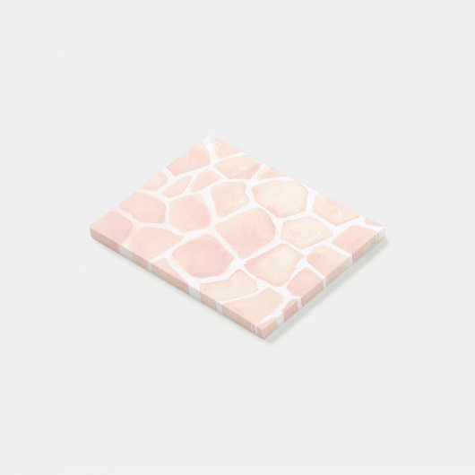 Oranje Giraffe Animal Print Post-it® Notes (Schuin)